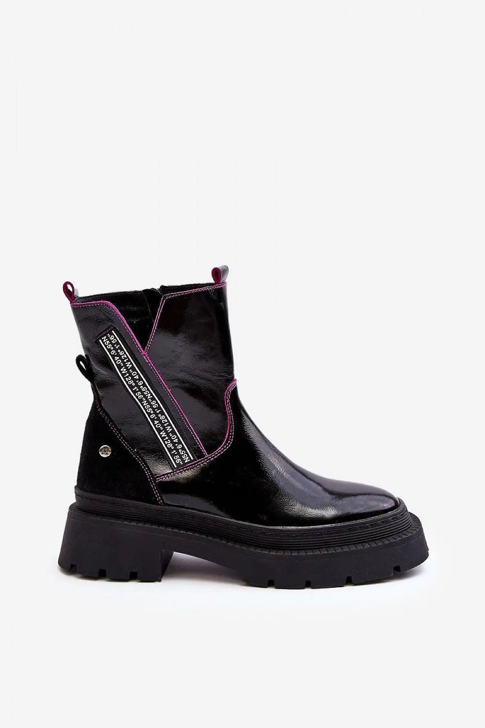 Women's Leather Ankle Boots - Elegant Low-Heel Zip Booties