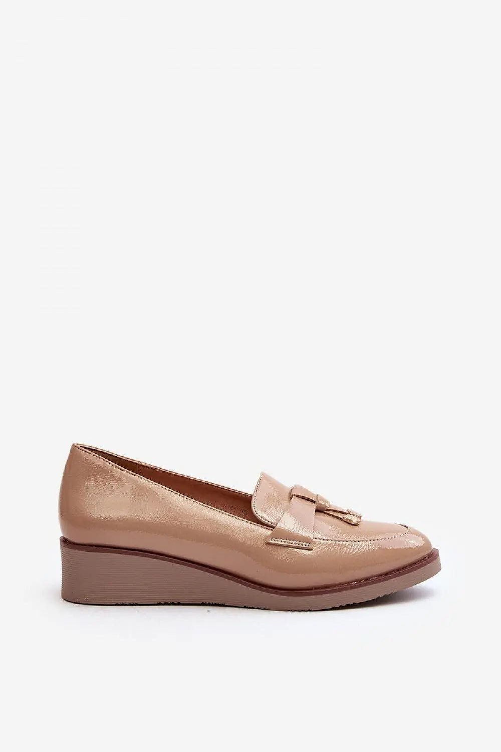 Women's Leather Half-Shoes - Almond Toe Slip-On Flats
